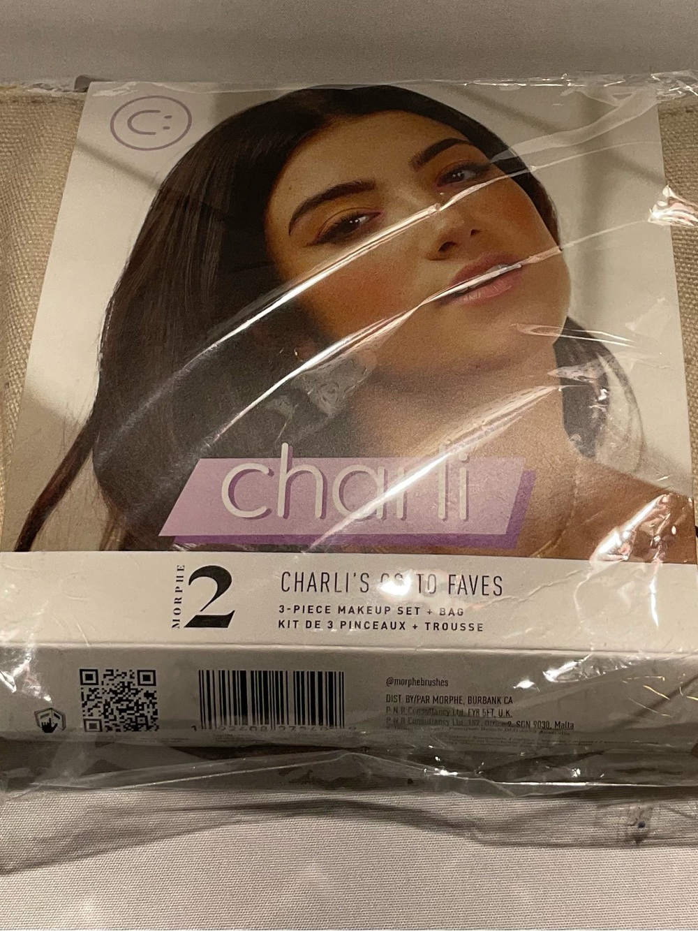 Morphe 2 Charli’s Go to Faves 2 pieles make up set +canvas bag